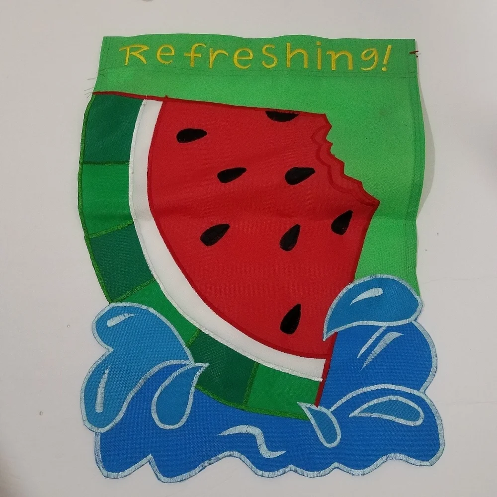 Refreshing Watermelon Mini Flag 11 x 15 Nwot